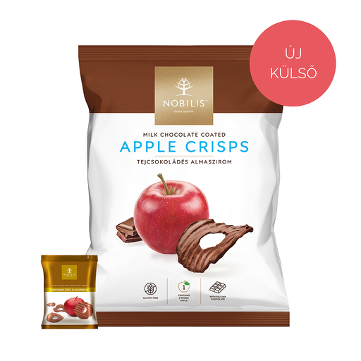 [8496] Milk chocolate coated Apple crisps - 50g